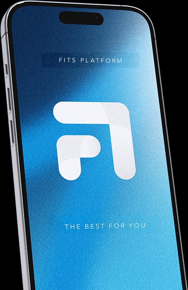 Smartphone displaying the Fits Platform